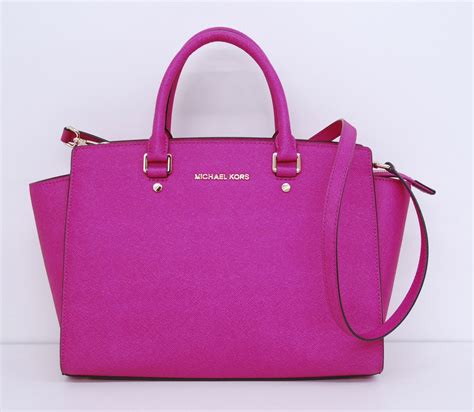 michael kors purse hot pink